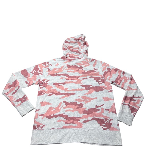 Nike Pink Gray Gym Vintage Full Zip Hoodie Jacket size Large - Picture 3 of 3